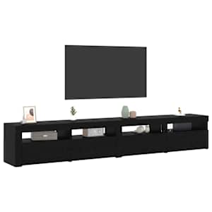 Sestava TV skříněk 3 pcs Černý dub 240 x 35 x 40 cm - obrázek 3