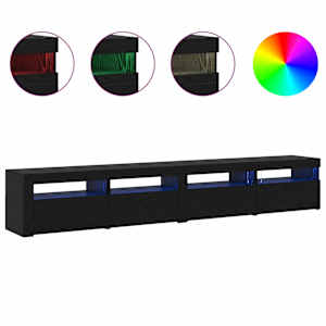 Sestava TV skříněk 3 pcs Černý dub 240 x 35 x 40 cm - obrázek 4