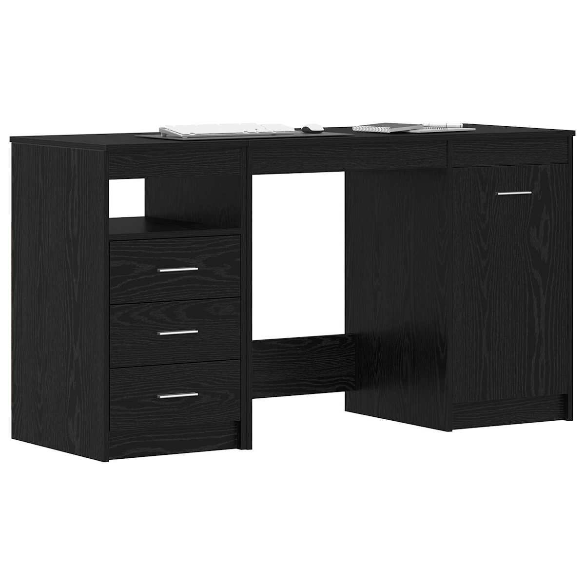 Bord med skuffe 2 stk. 140 x 50 x 76 cm Konstrueret træ - Billede 2