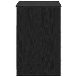 Stůl s policí 2 pcs Černý dub 140 x 50 x 76 cm kompozitní dřevo - obrázek 4