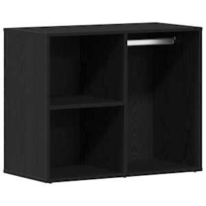 LED Toaletní stolek Set se zásuvkou Černý dub 140 x 40 x 140 cm - obrázek 9