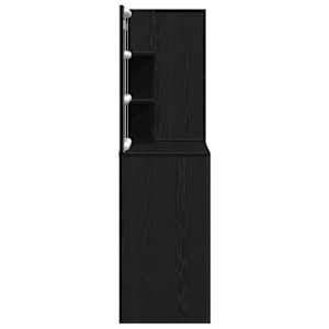 LED Toaletní stolek Set se zásuvkou Černý dub 140 x 40 x 140 cm - obrázek 11
