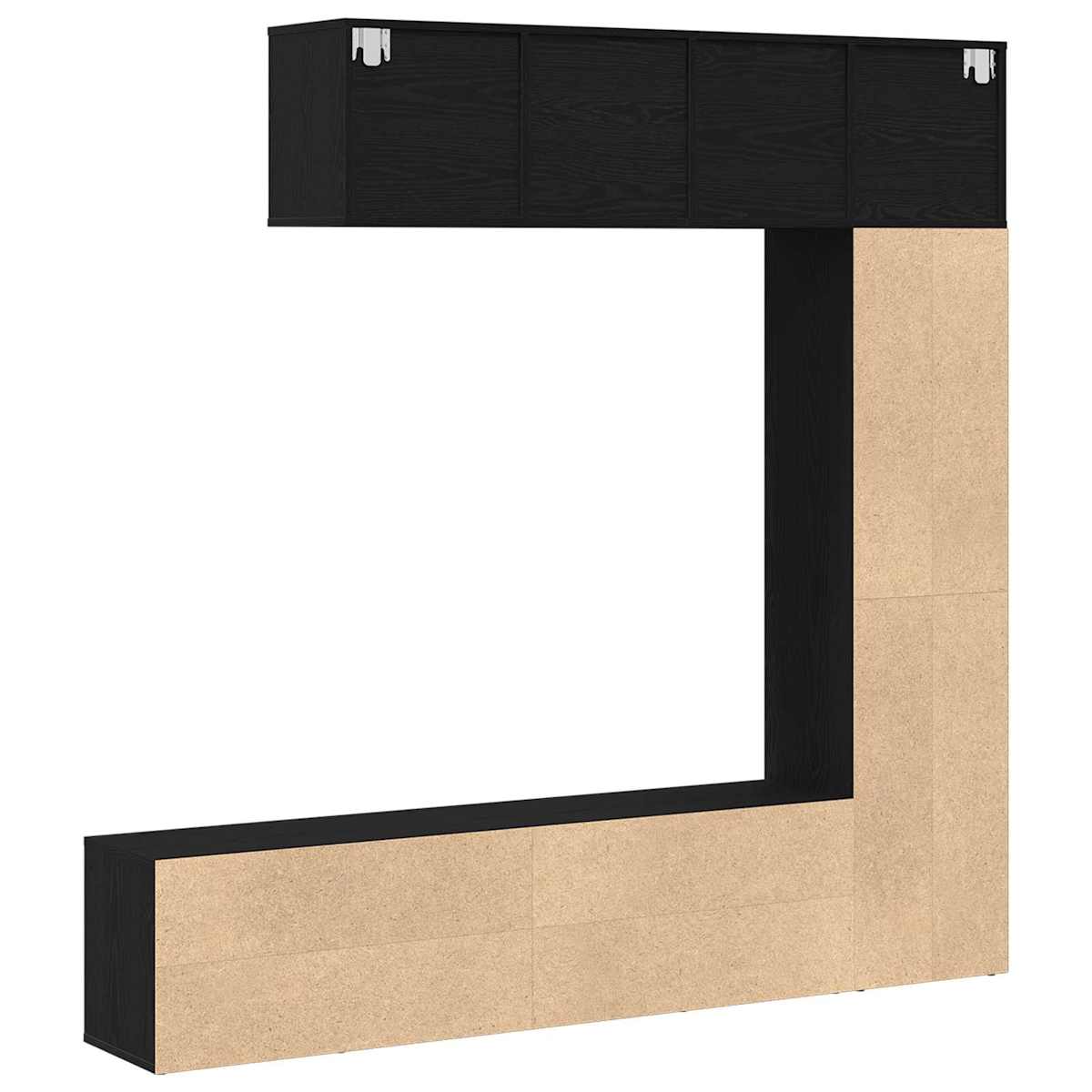 Bogreol 12 niveauer 3 stk. 36 x 30 x 143 cm Konstrueret træ - Billede 7