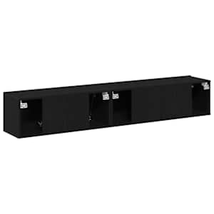Sestava TV skříněk Nástěnný 2 pcs Černý dub kompozitní dřevo - obrázek 7