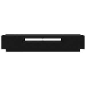 Sestava TV skříněk Nástěnný 2 pcs Černá 200 x 35 x 40 cm - obrázek 5