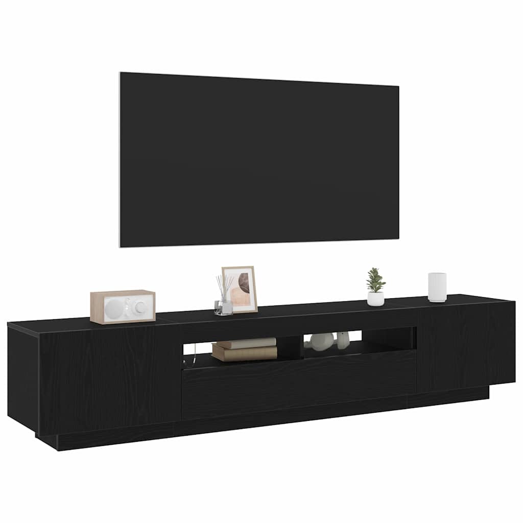Mueble para TV con Luces LED Brillante 200x35x40 cm Soporte Multicolor vidaXL - Imagen 121 de 127