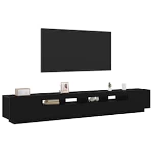 Sestava TV skříněk Nástěnný 3 pcs Černá 260 x 35 x 40 cm - obrázek 3