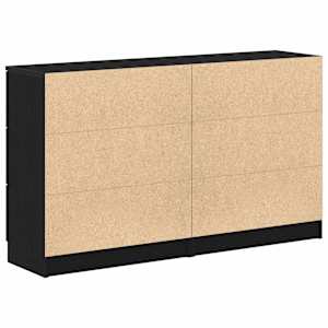 Servírovací skříň Černý dub 120 x 30 x 70 cm kompozitní dřevo - obrázek 9
