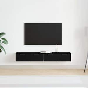 Nástěnná skříň 2 pcs Černý dub 68 x 30 x 20 cm kompozitní dřevo - obrázek 4