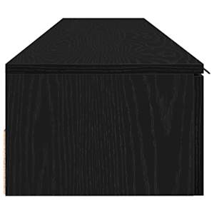 Nástěnná skříň se zásuvkou 2 pcs Černý dub 102 x 30 x 20 cm - obrázek 7