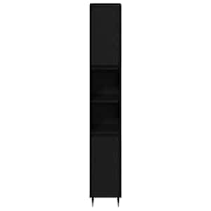 Sada koupelnového nábytku 3 pcs Černý dub 30 x 30 x 190 cm - obrázek 8