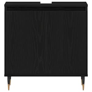 Sada koupelnového nábytku 3 pcs Černý dub 30 x 30 x 190 cm - obrázek 10
