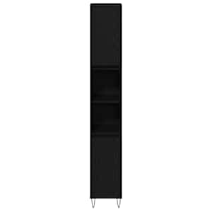 Sada koupelnového nábytku 3 pcs Černý dub 30 x 30 x 190 cm - obrázek 8