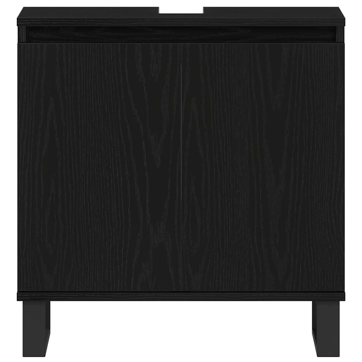Badeværelsesmøbel sæt 3 stk. Sort eg 30 x 30 x 190 cm - Billede 10