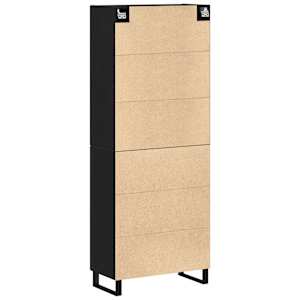 Vysoký bufet 2 pcs Černý dub 69,5 x 34 x 180 cm - obrázek 8