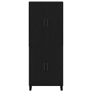 Vysoký bufet 2 pcs Černý dub 69,5 x 34 x 180 cm - obrázek 6