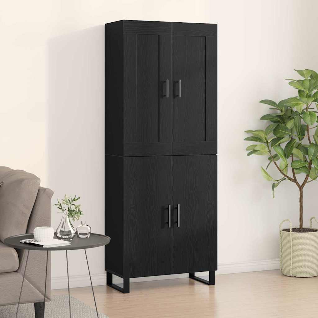 Kõrglauad Must Tamm 69.5x34x180 cm Inseneripuit