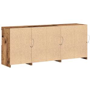 LED komoda Staré dřevo 162 x 37 x 67 cm kompozitní dřevo - obrázek 9