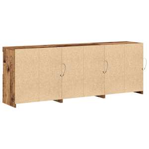 LED komoda Staré dřevo 181 x 37 x 67 cm kompozitní dřevo - obrázek 9