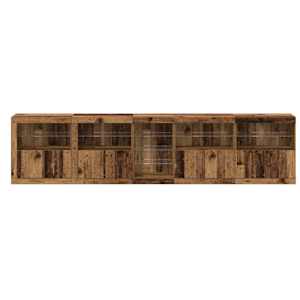 LED komoda Staré dřevo 283 x 37 x 67 cm kompozitní dřevo - obrázek 6