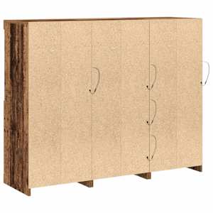 LED komoda Staré dřevo 123 x 37 x 100 cm kompozitní dřevo - obrázek 9