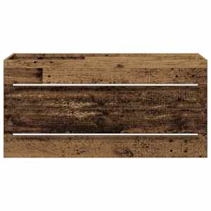 Skříňka pod umyvadlo 2 pcs Staré dřevo 100 x 38,5 x 48 cm - obrázek 8