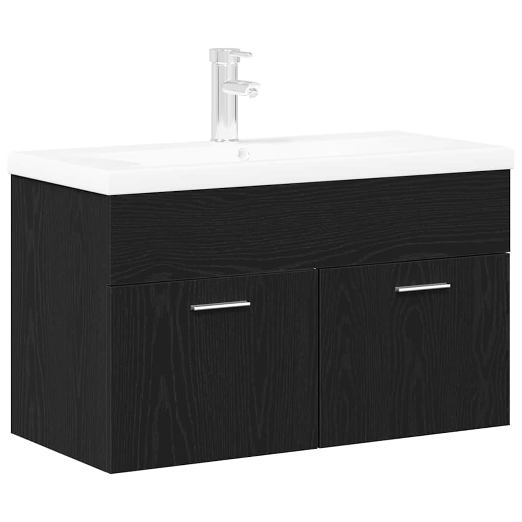 Pesuallaskaappi Musta tammi 80 x 38.5 x 46 cm Tekninen puu