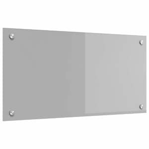 Zaščita za kuhinjo Svetlo siva 80 x 40 cm kaljeno steklo