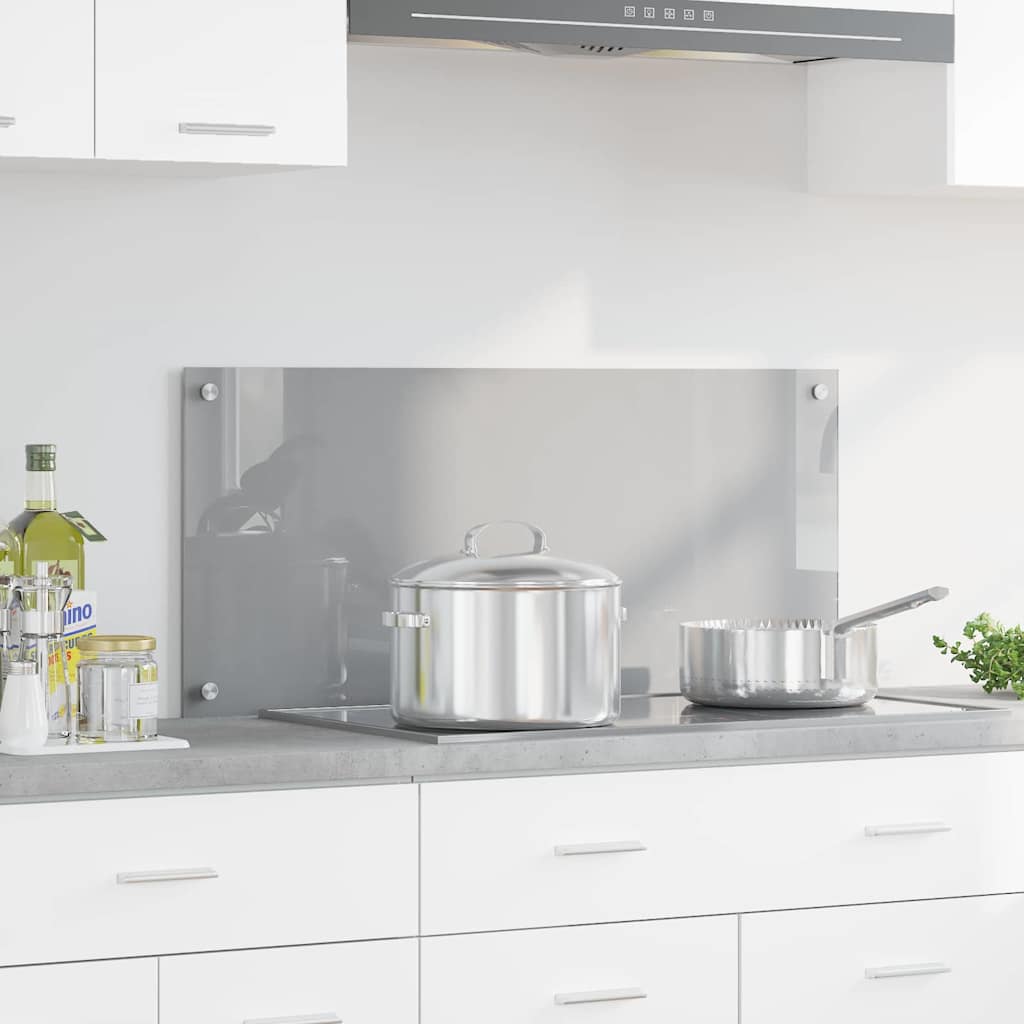 vidaXL Spate de bucătărie Gri deschis 90 x 40 x 0,6 cm