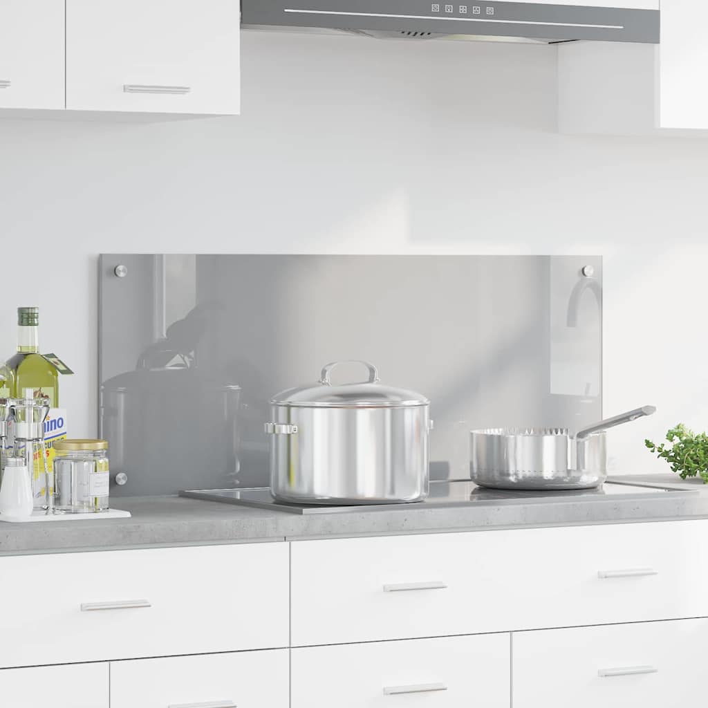 vidaXL Spate de bucătărie Gri deschis 100 x 40 x 0,6 cm