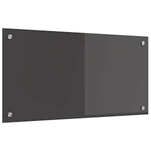 Zaščita za kuhinjo Temno siva 80 x 40 cm kaljeno steklo
