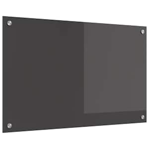 Zaščita za kuhinjo Temno siva 80 x 50 cm kaljeno steklo