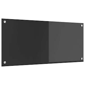 Zaščita za kuhinjo Temno siva 90 x 40 cm kaljeno steklo