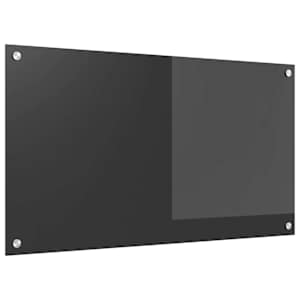 Zaščita za kuhinjo Temno siva 90 x 50 cm kaljeno steklo