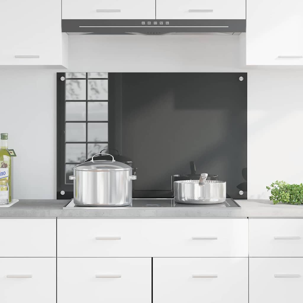 Thumbnail - vidaXL Küchenrückwand Dunkelgrau 90 x 60 x 0.6 cm