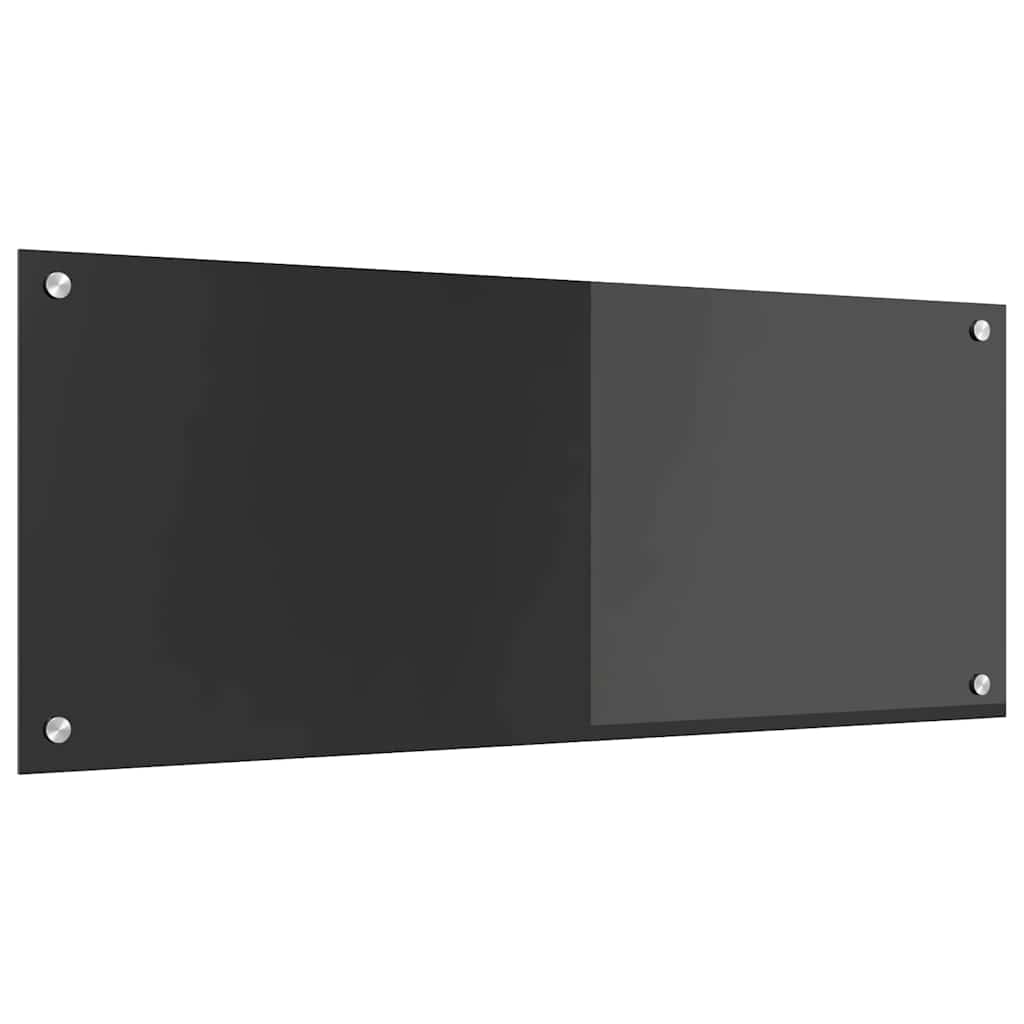 Thumbnail - vidaXL Küchenrückwand Dunkelgrau 100 x 40 x 0,6 cm Gehärtetes Glas
