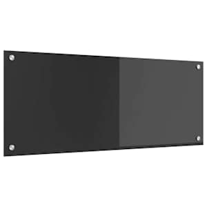 Zaščita za kuhinjo Temno siva 100 x 40 cm kaljeno steklo