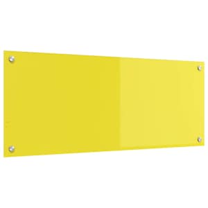 Zaščita za kuhinjo Rumena 100 x 40 cm kaljeno steklo