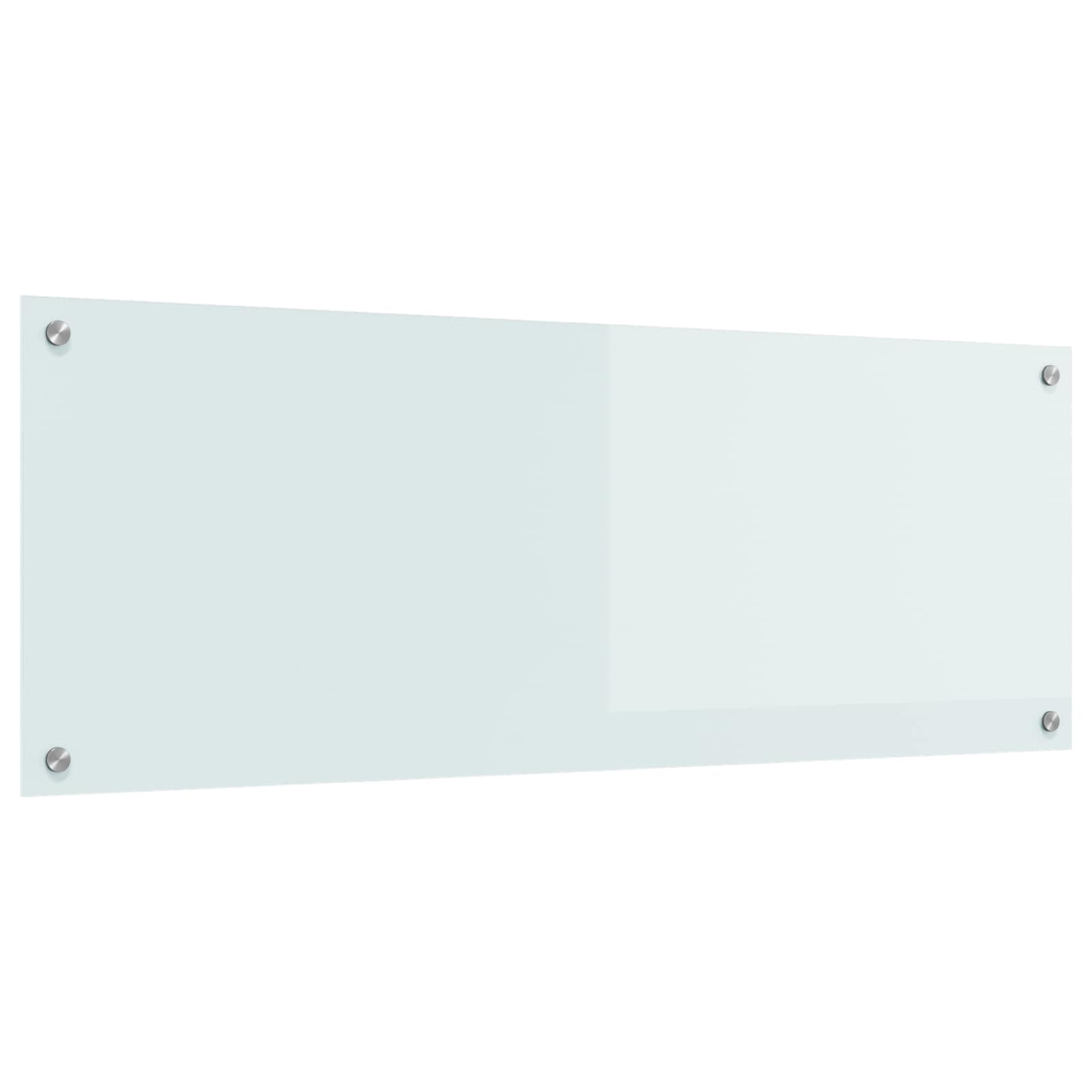 vidaXL Spate de bucătărie Alb 110 x 40 cm sticlă securizată