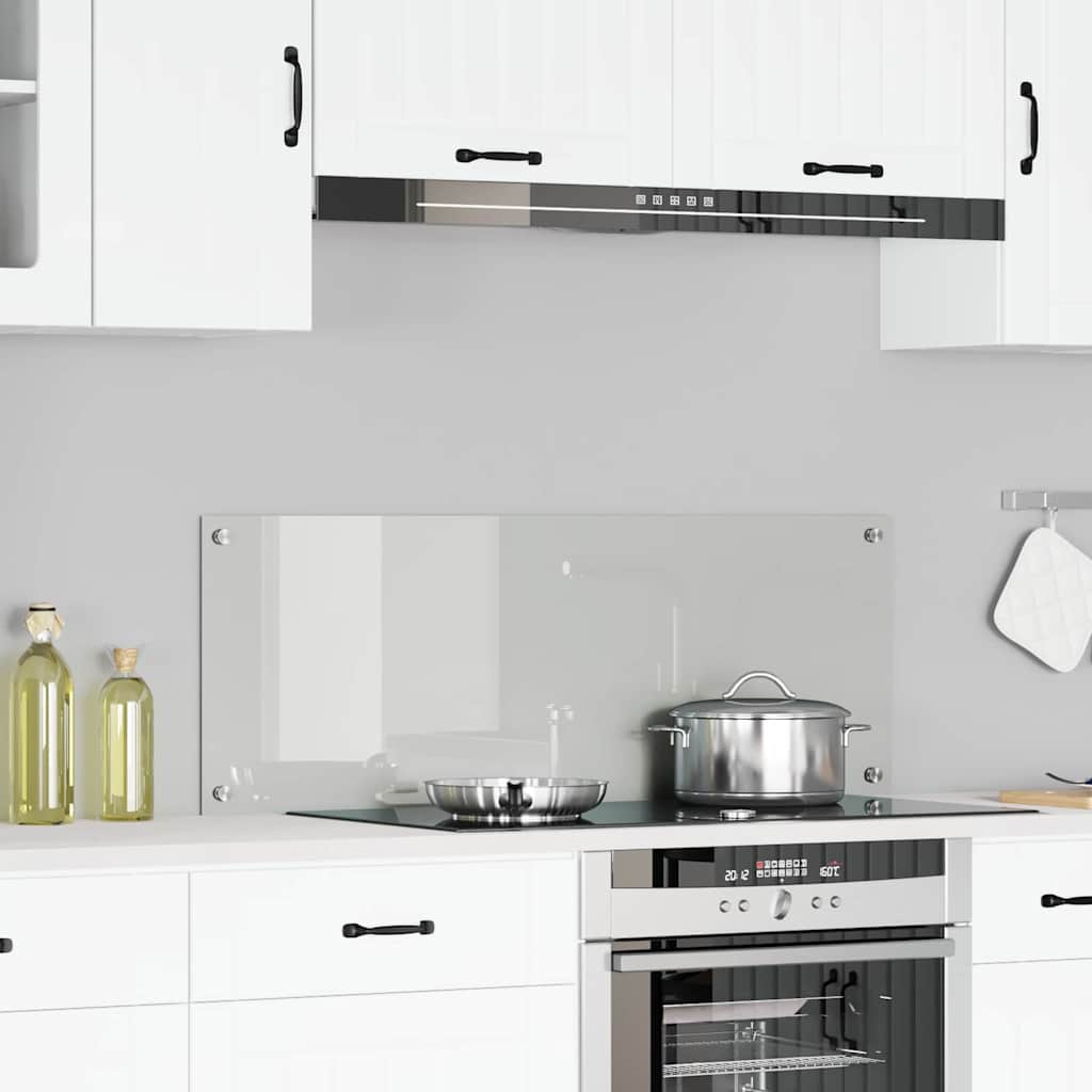 vidaXL Küchenrückwand Transparent 110 x 40 x 0.6 cm Gehärtetes Glas