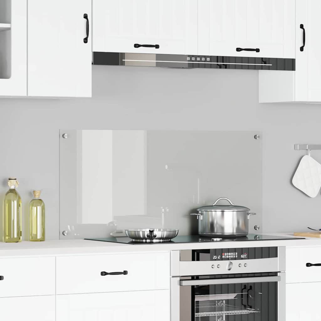 vidaXL Spate de bucătărie Transparent 110 x 50 x 0,6 cm