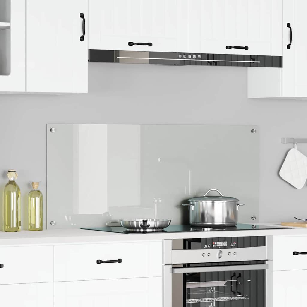 Køkken Backsplash Transparent 120x50x0,6 cm Tempereret Glas