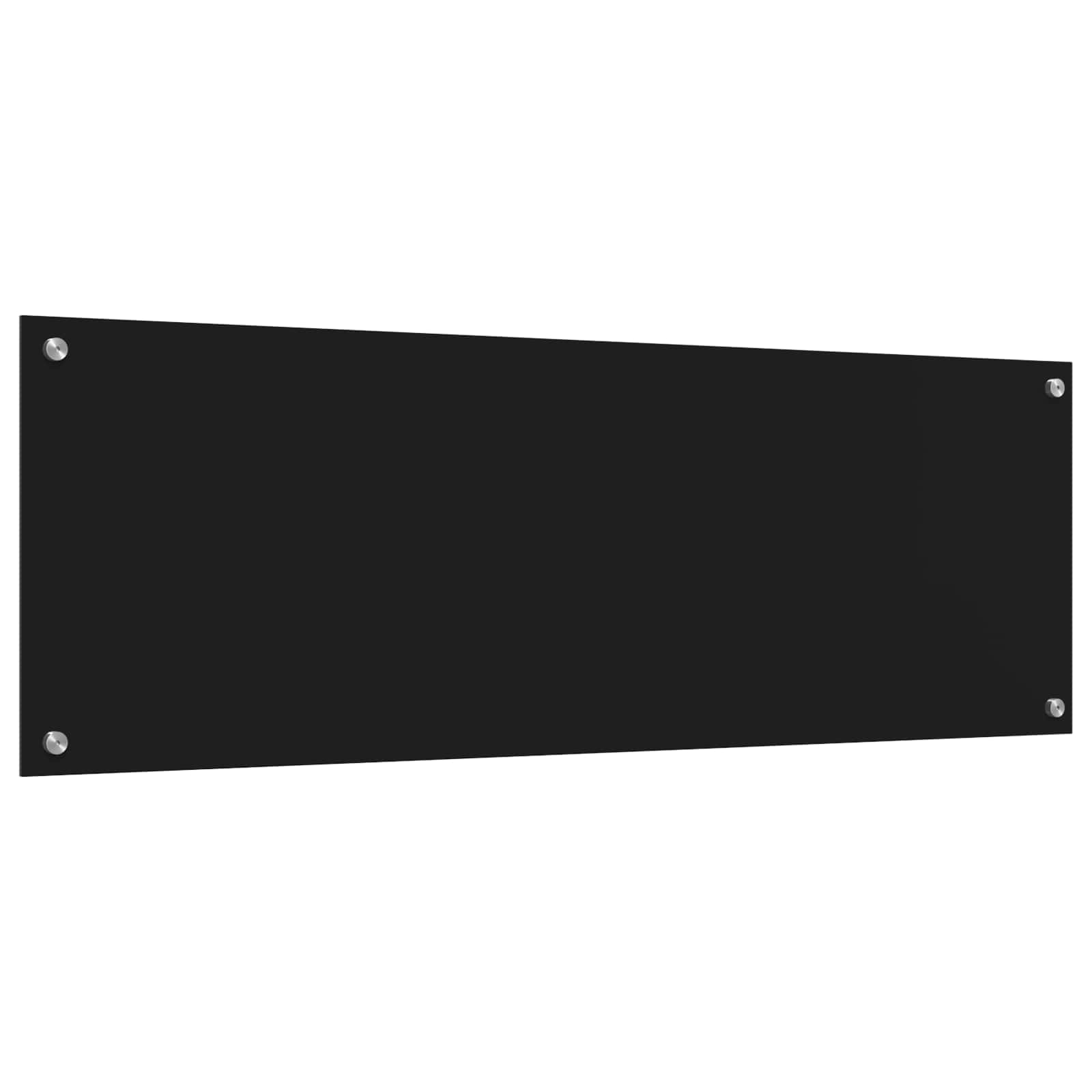 Keukenachterwand Zwart 120 x 40 cm gehard glas image 4