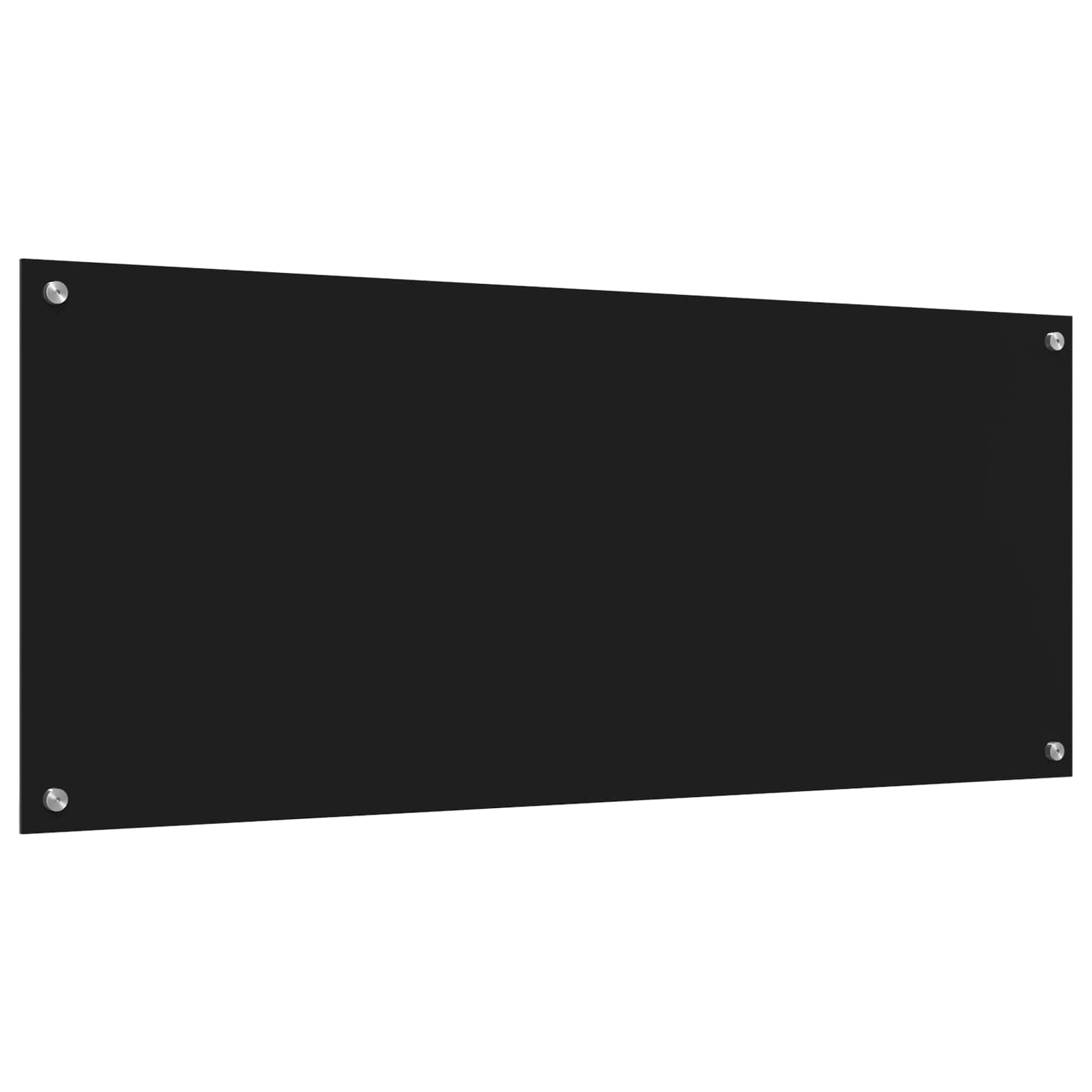 Keukenachterwand Zwart 120 x 50 cm gehard glas image 4