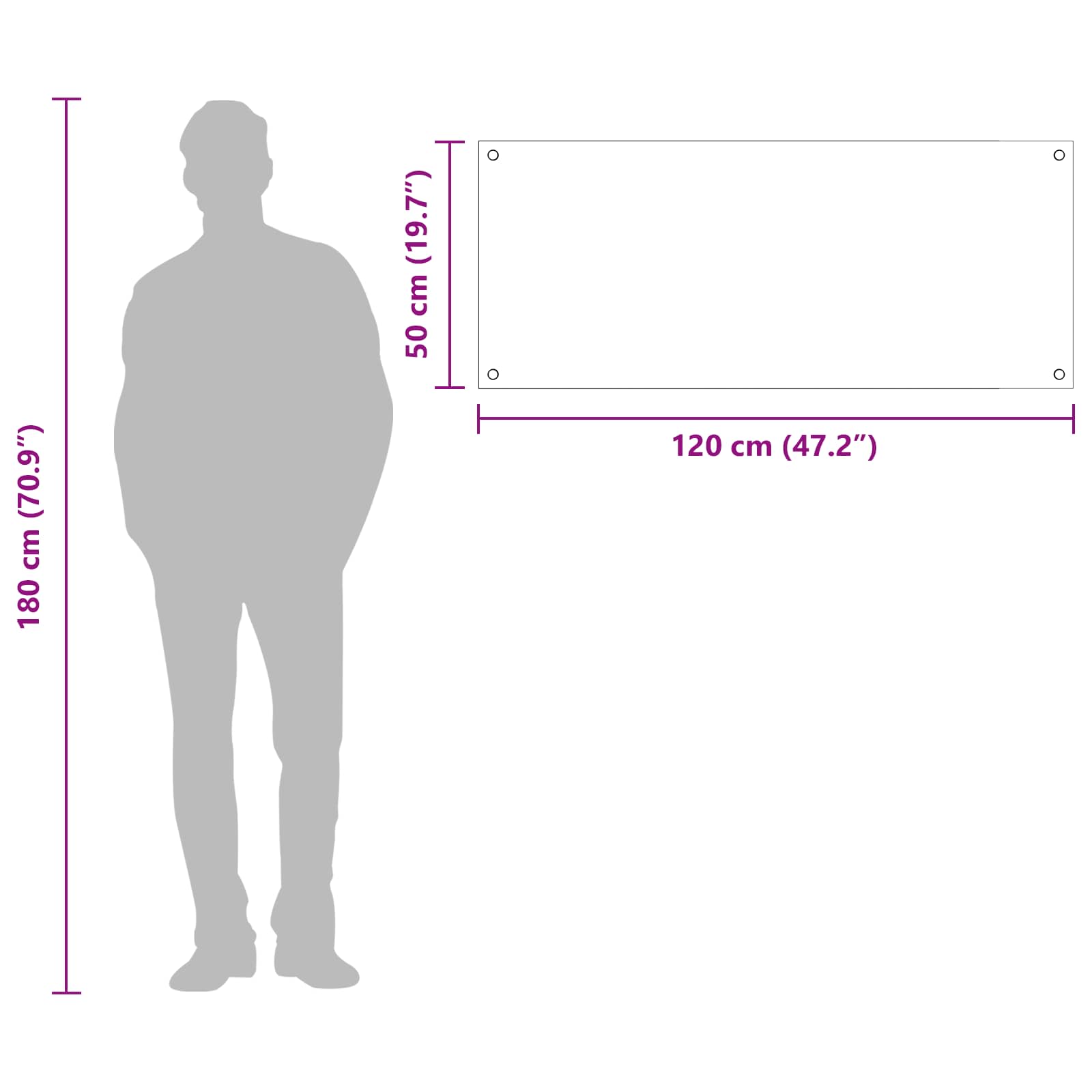 Keukenachterwand Zwart 120 x 50 cm gehard glas image 5