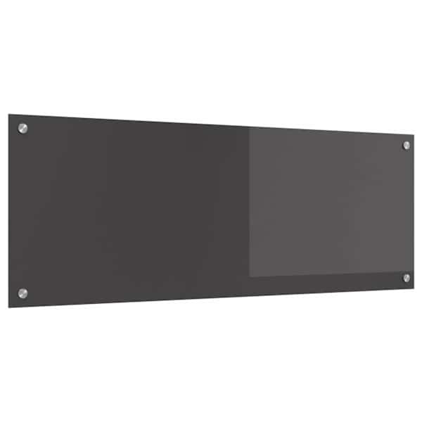 vidaXL K&ouml;&ouml;giseina paneel Tumehall 110 x 40 cm karastatud klaas