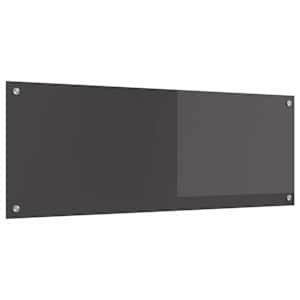 Zaščita za kuhinjo Temno siva 110 x 40 cm kaljeno steklo