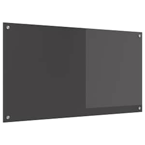 Zaščita za kuhinjo Temno siva 110 x 60 cm kaljeno steklo