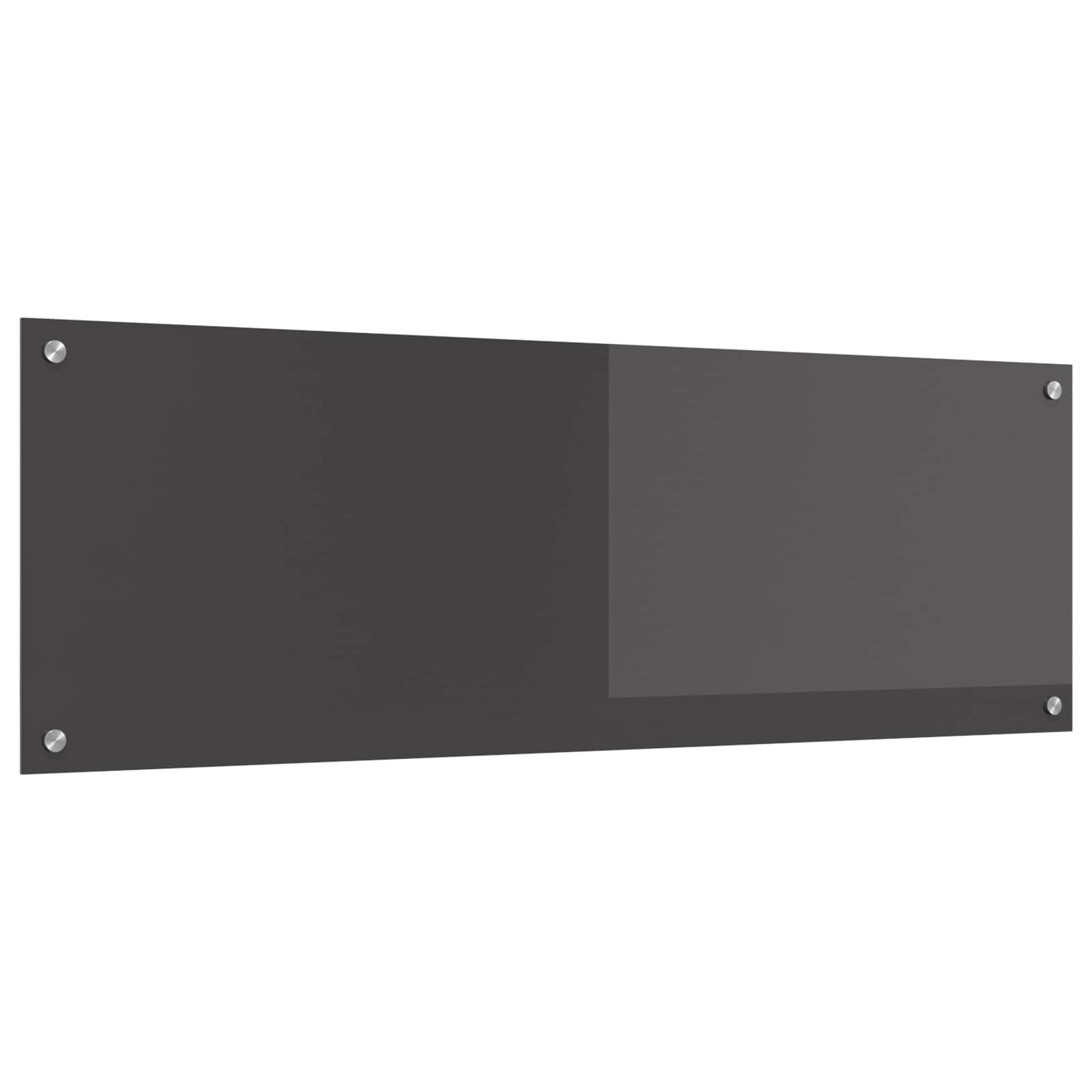 vidaXL Panou de bucătărie Gri închis 120 x 40 cm sticlă securizată