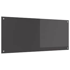 Zaščita za kuhinjo Temno siva 120 x 50 cm kaljeno steklo